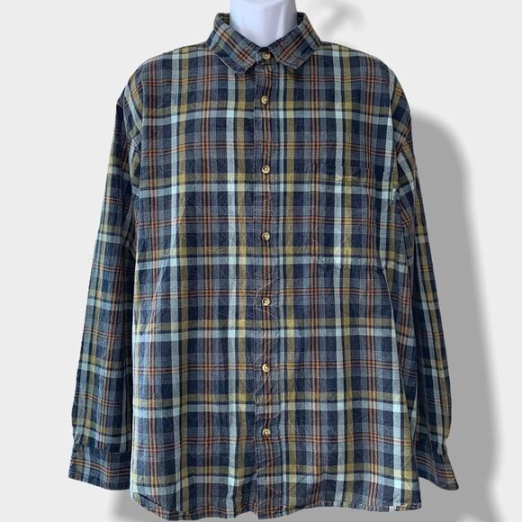 🖤 Woolrich | Plaid Button Down Collared Shirt - Picture 1 of 7